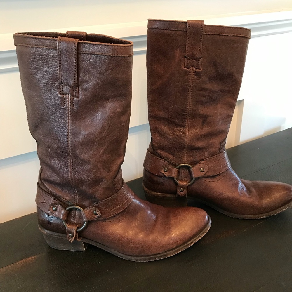 Frye Carson Harness Boots